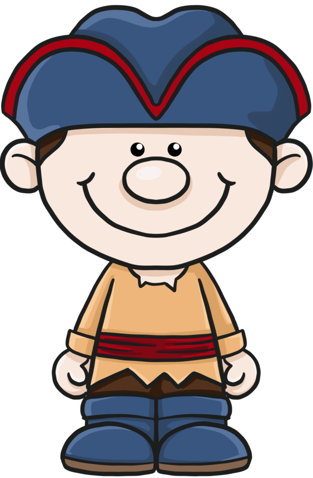 cartoon pirate kids colorful clipart png
