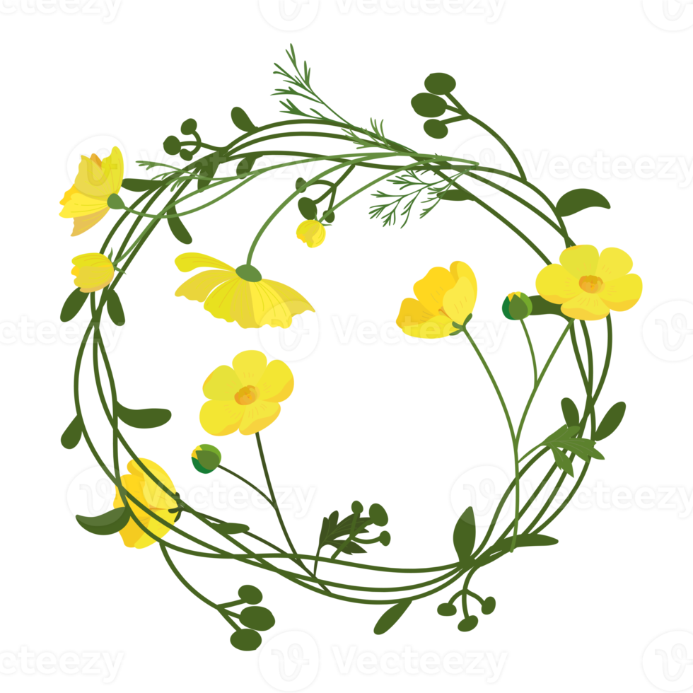 blossom wreath cartoon png