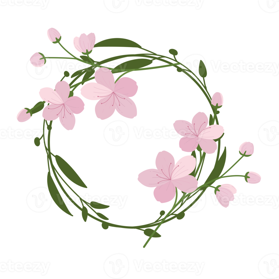 blossom wreath cartoon png