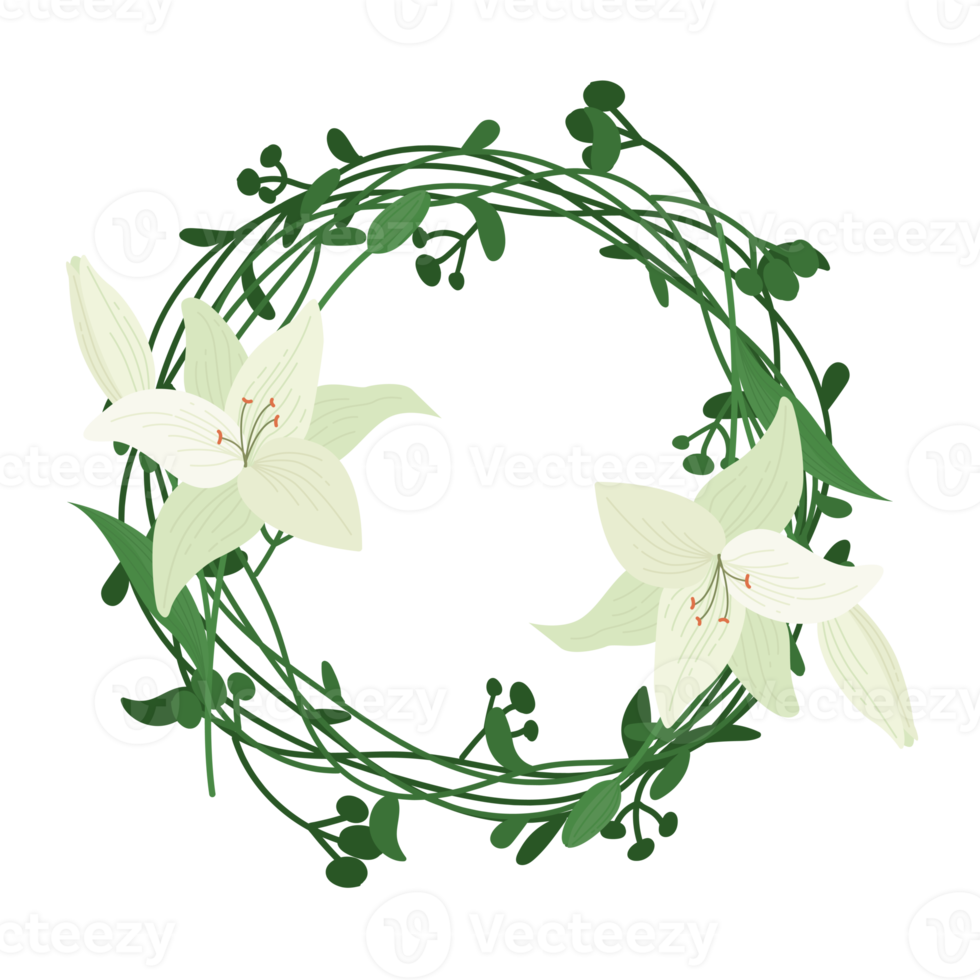 blossom wreath cartoon png