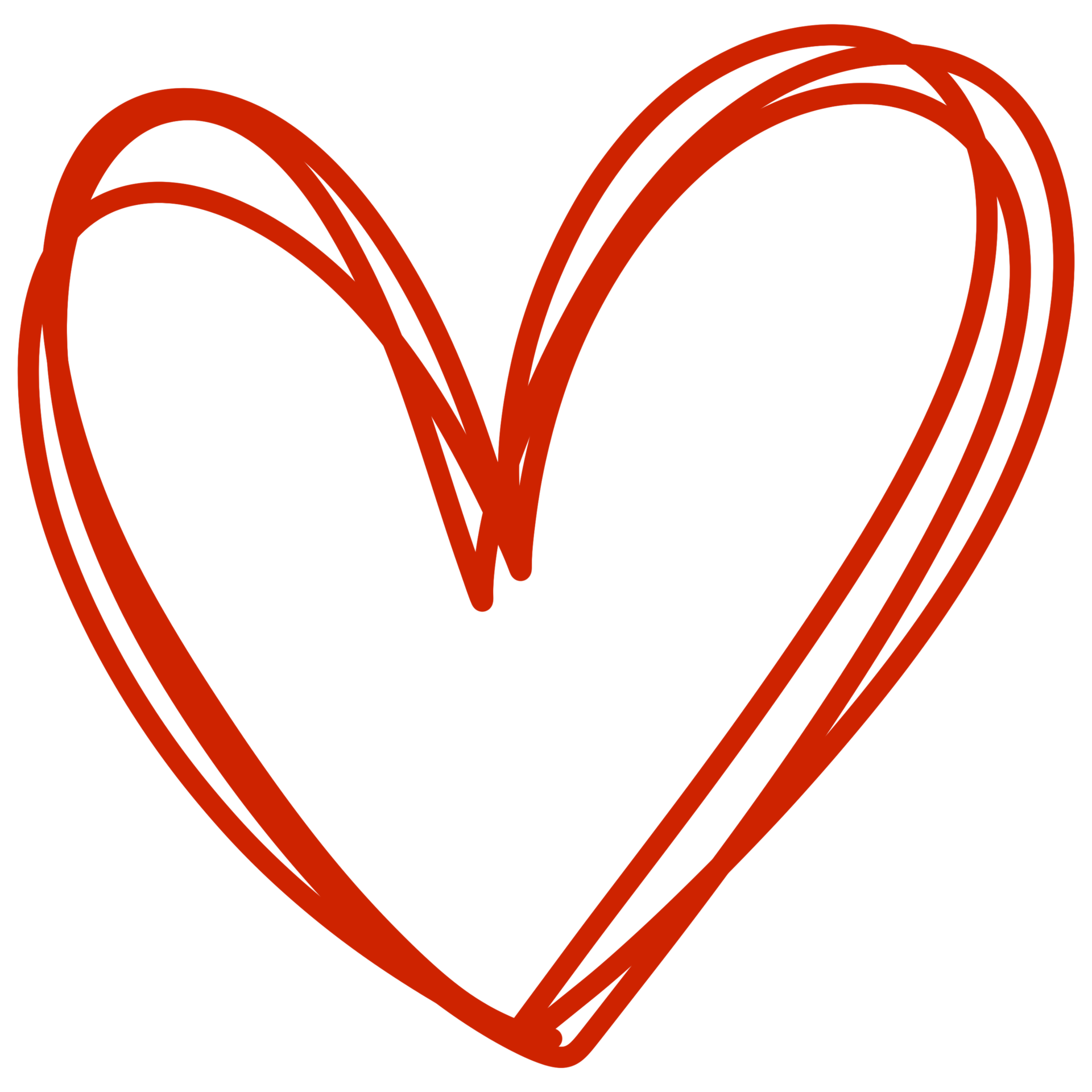 Doodle Love Heart 10329885 PNG