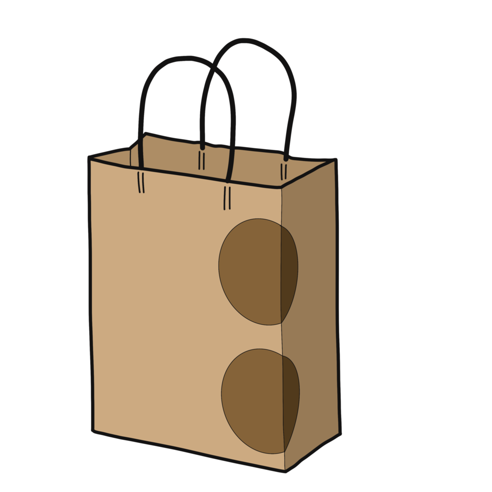 Paper Shopping Bag from Shop and department store png