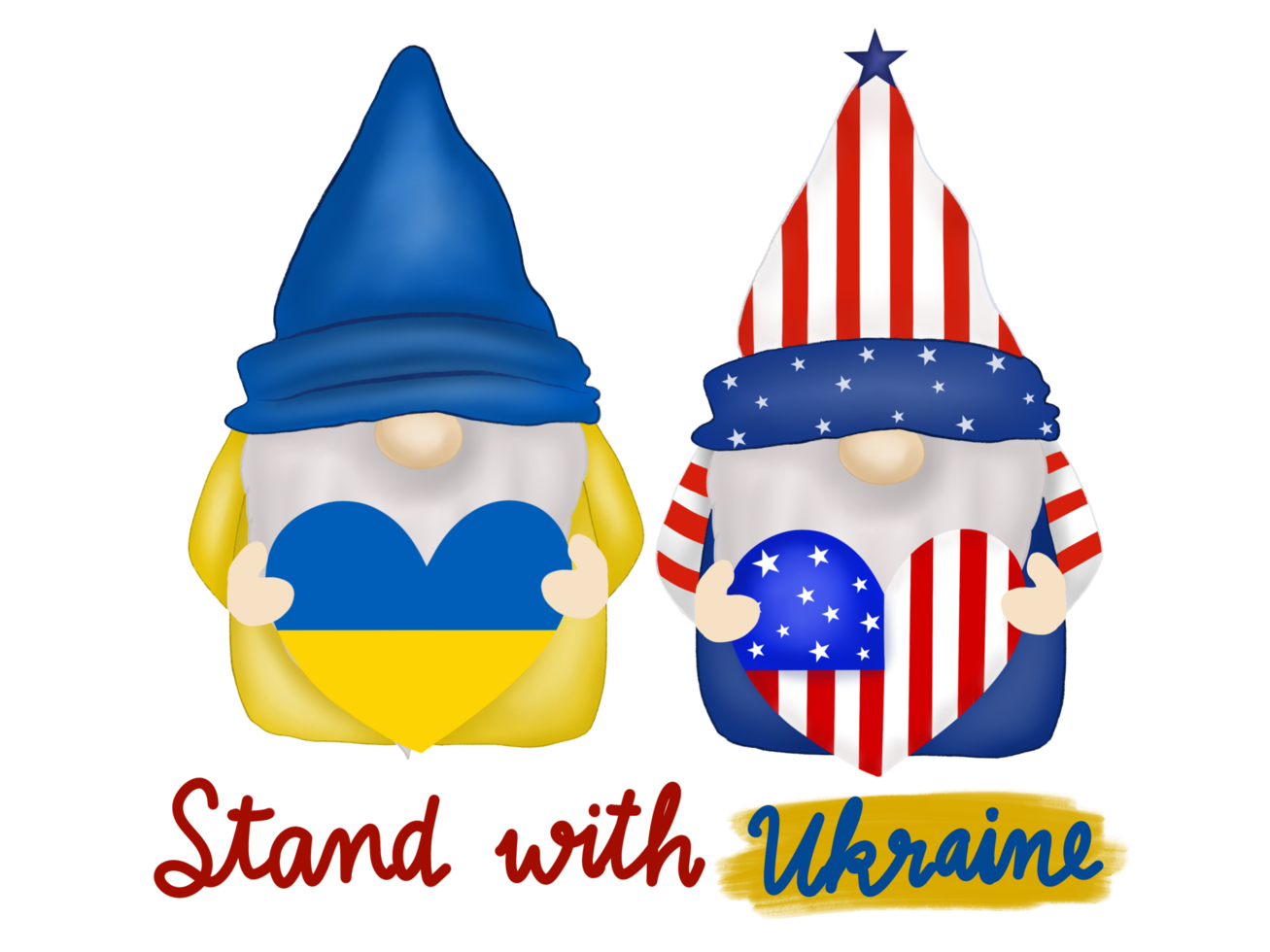 Stand with Ukraine Gnome png