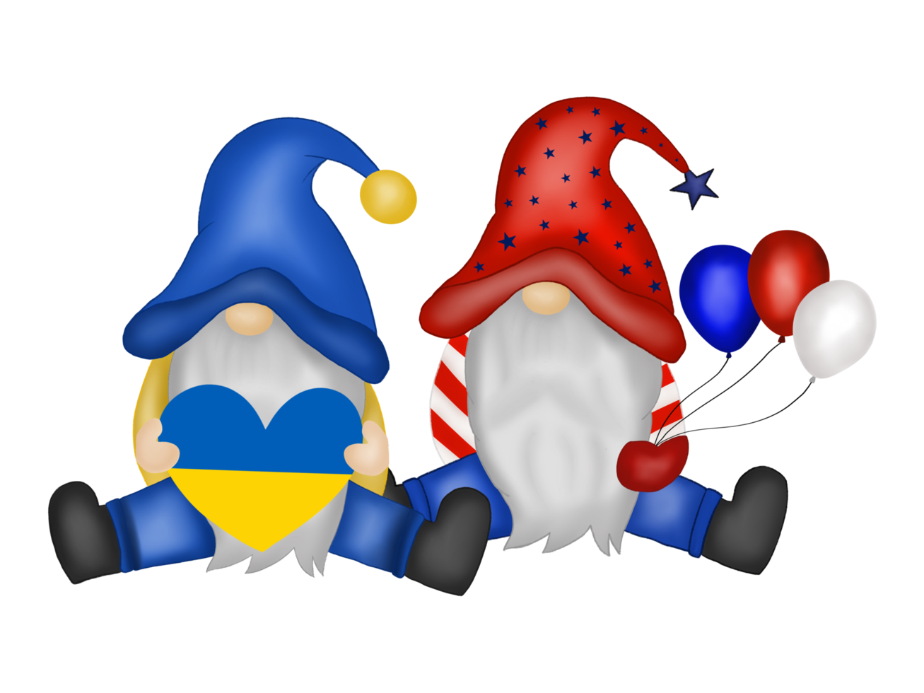 stå med ukrainsk gnome png