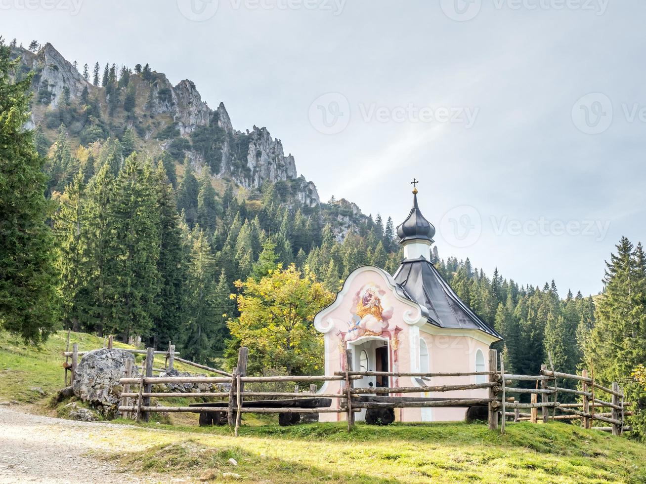 Chuch in forest photo