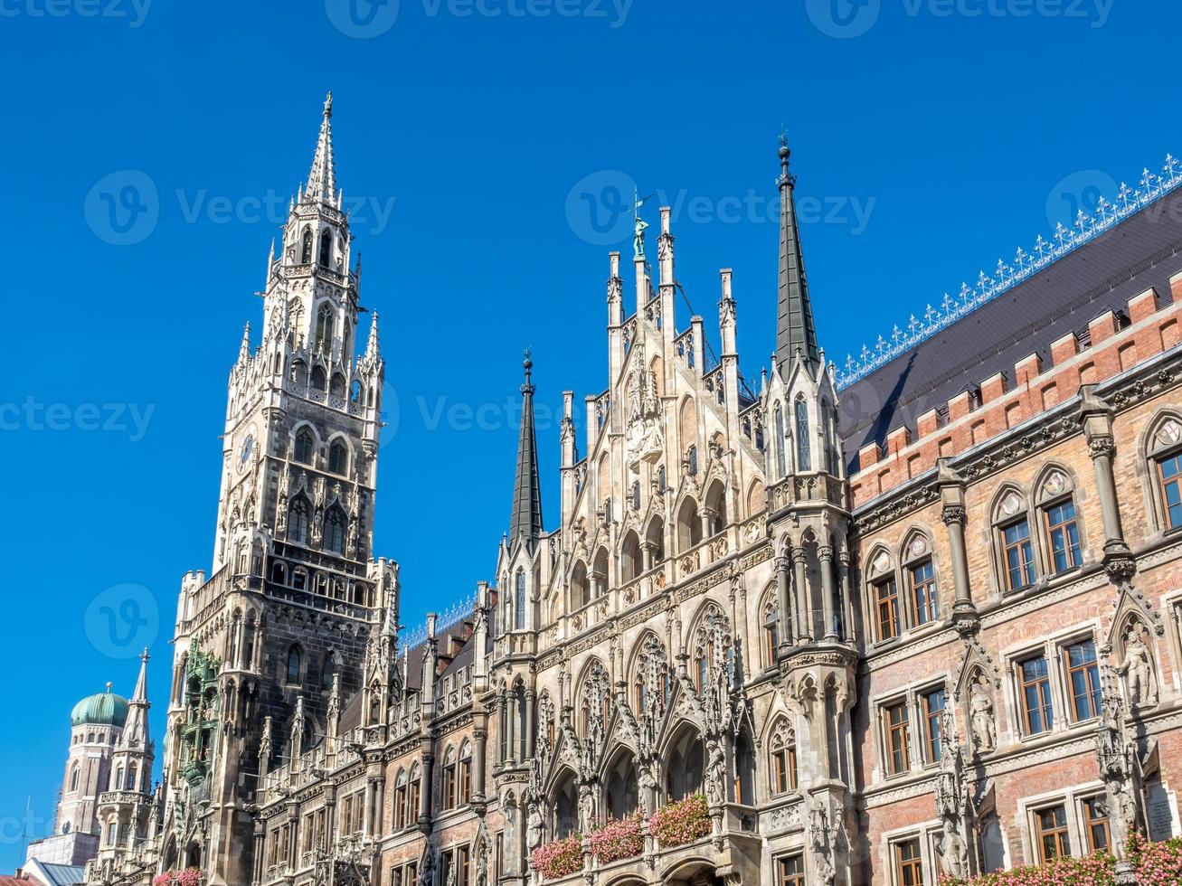 nuevo ayuntamiento, neues rathaus, en munich, alemania foto