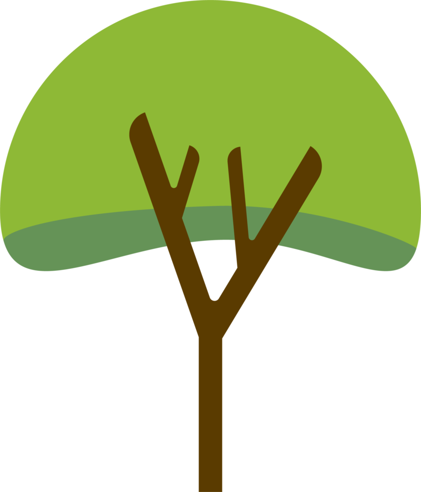 Simplicity tree flat design. png