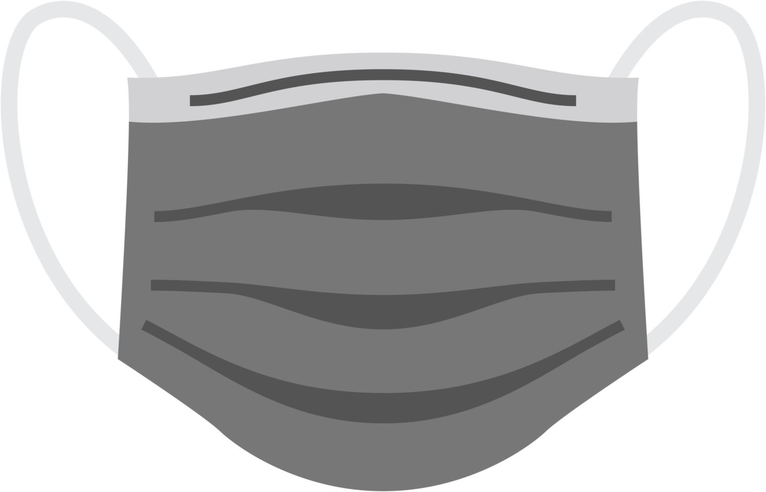 Surgical face mask for virus protection. png