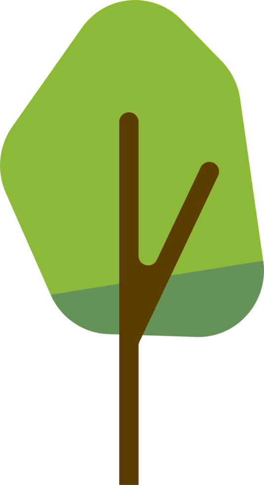 Simplicity tree flat design. png