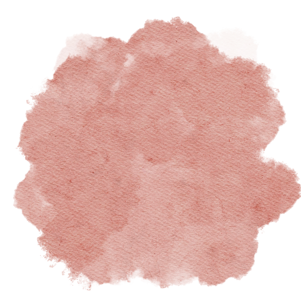 círculo de fundo de mancha de tinta em aquarela cor de natureza rosa png