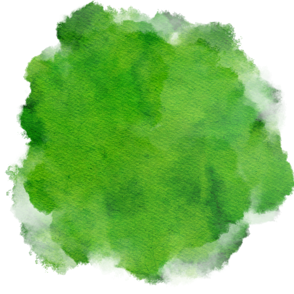 Green Nature Color Watercolor Paint Stain Background Circle png