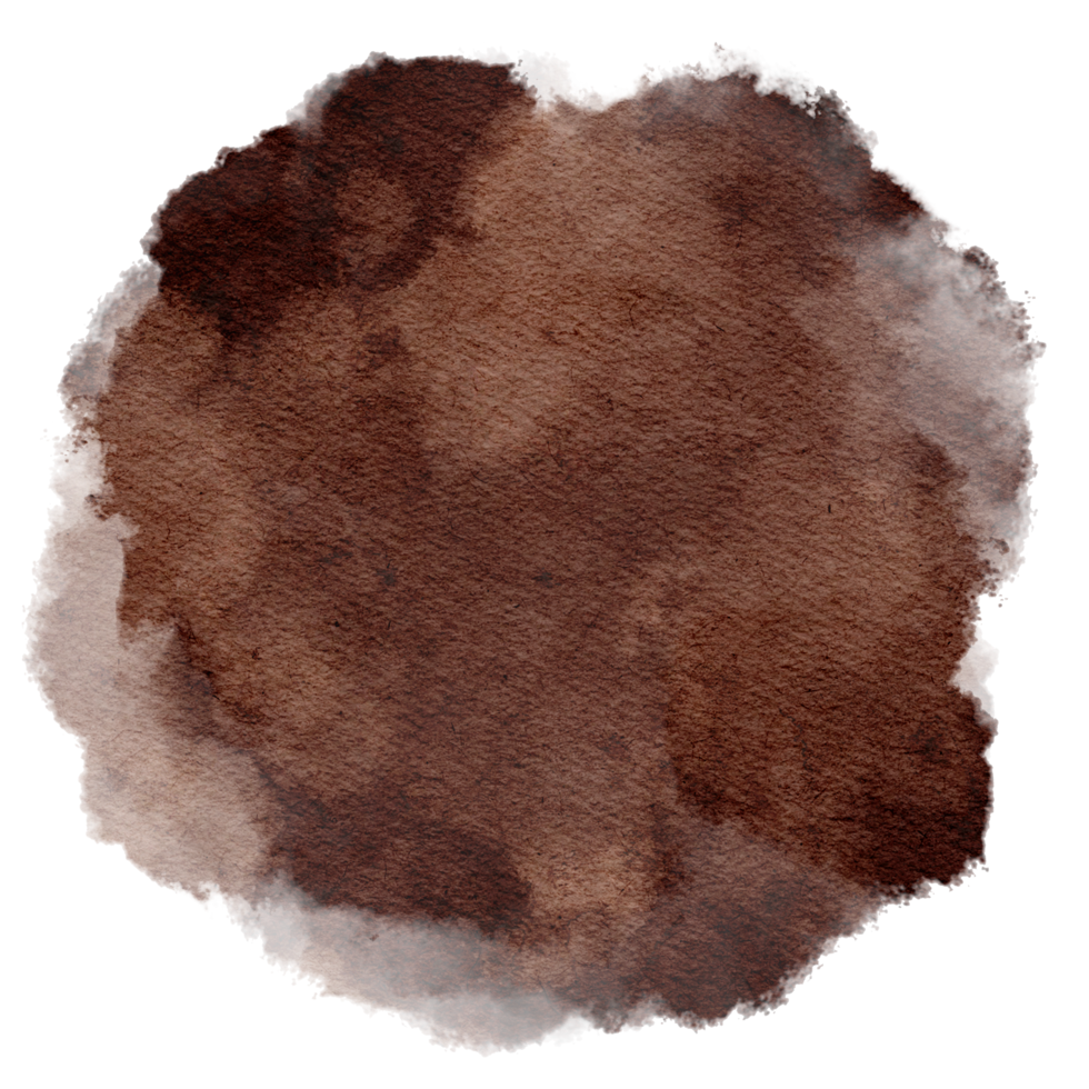 Brown Nature Color Watercolor Paint Stain Background Circle png