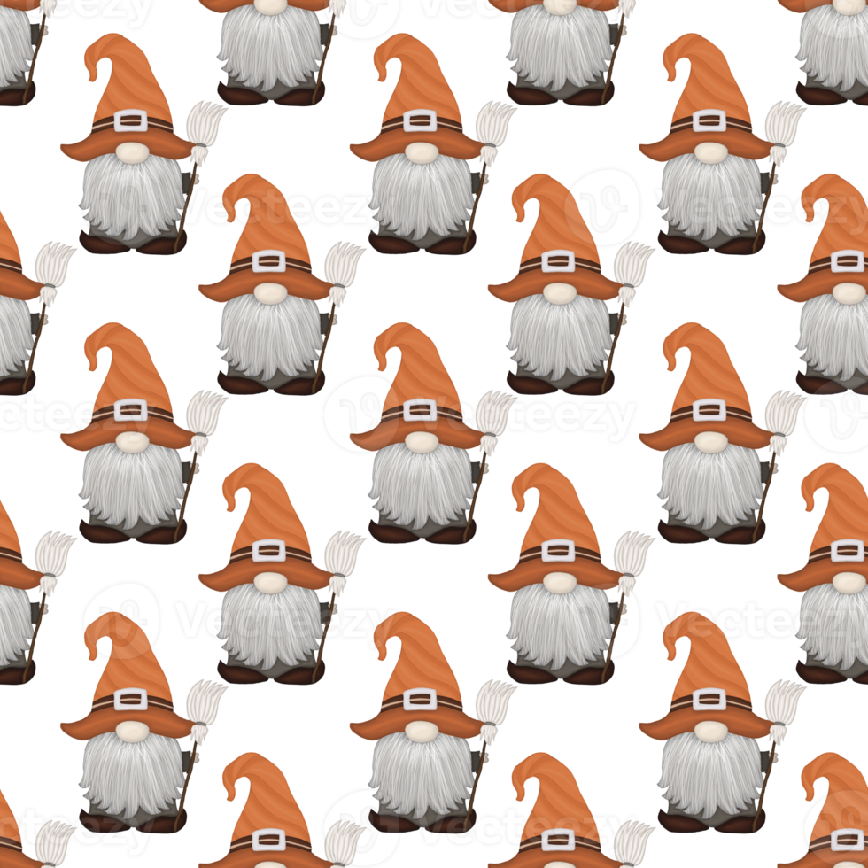 halloween gnome mönster png
