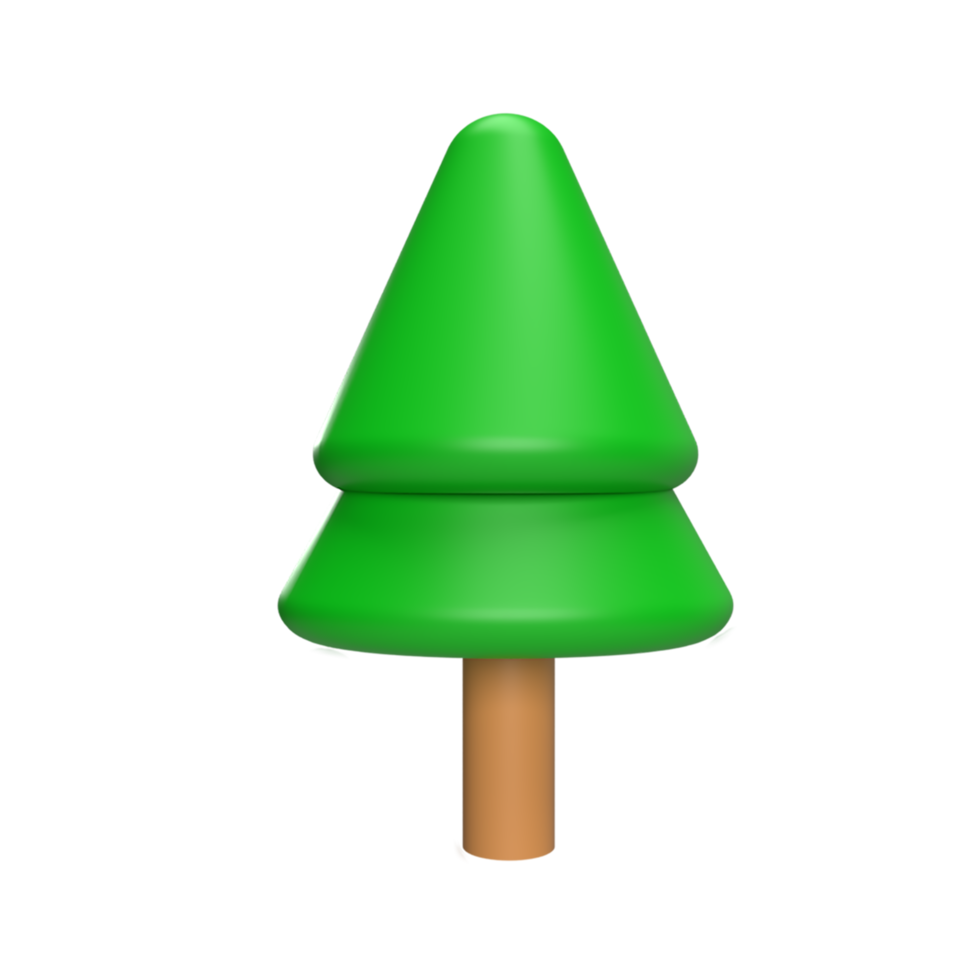 3D-Baum. gerenderte Objektillustration png