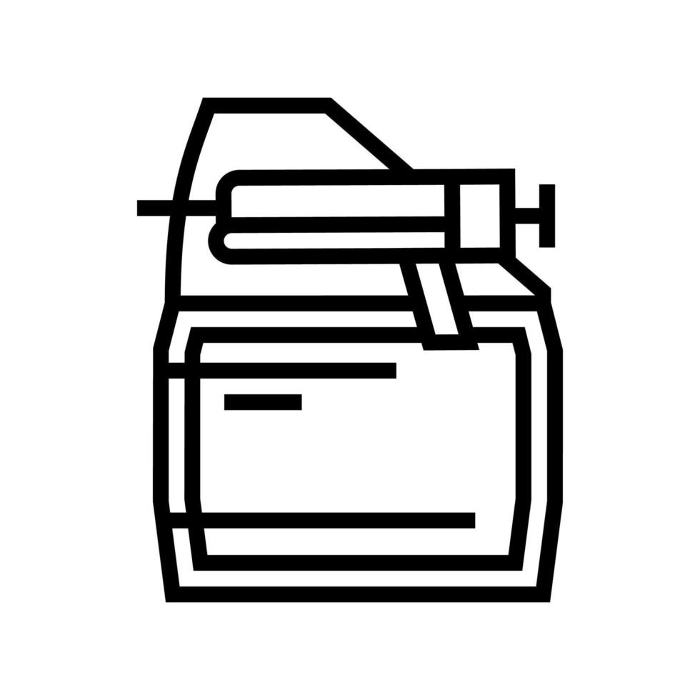 ilustración de vector de icono de línea de imprimación de primera capa