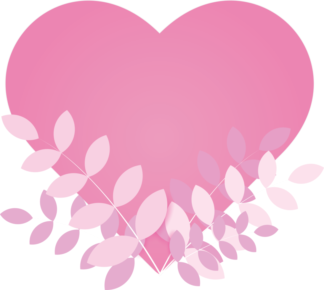 Heart PNG Clipart With Transparent Background for decoration of art file.