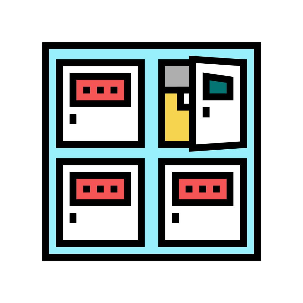 ilustración de vector de icono de color de caja de correos