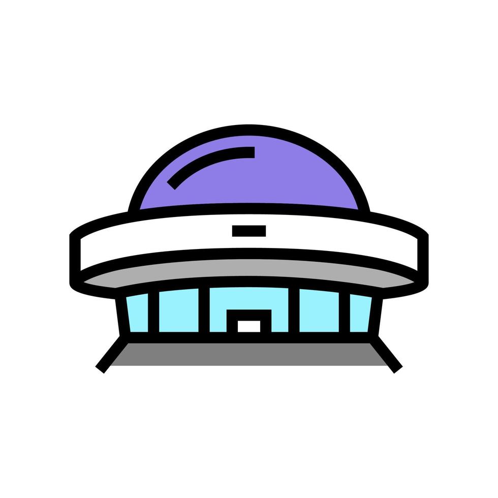 construction planetarium color icon vector illustration