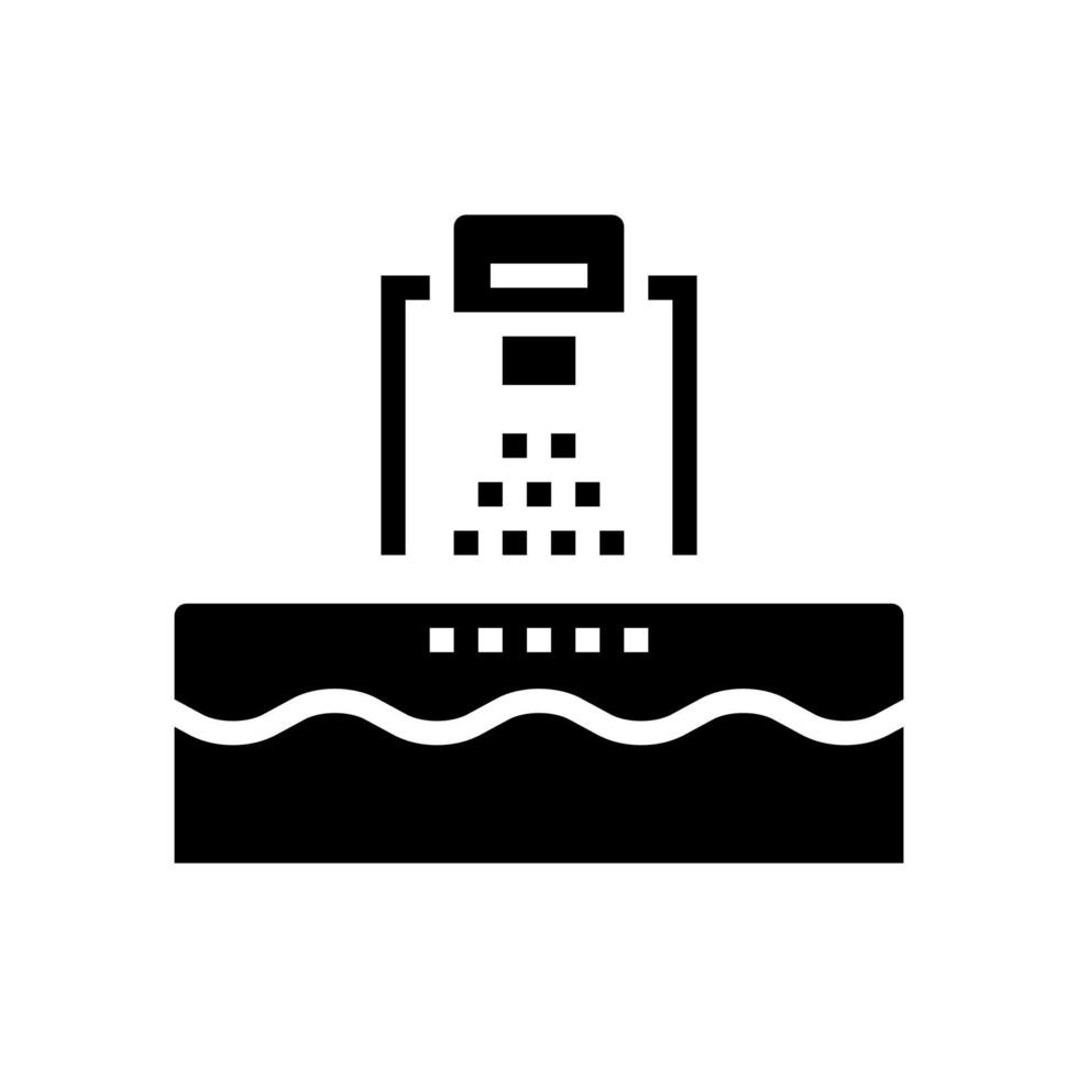 washing machine glyph icon vector illustration