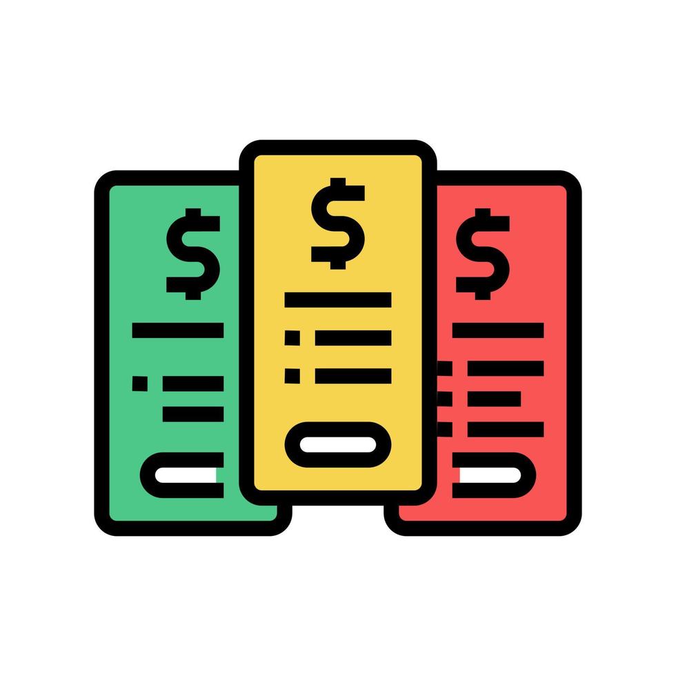 tariff plans subscription color icon vector illustration