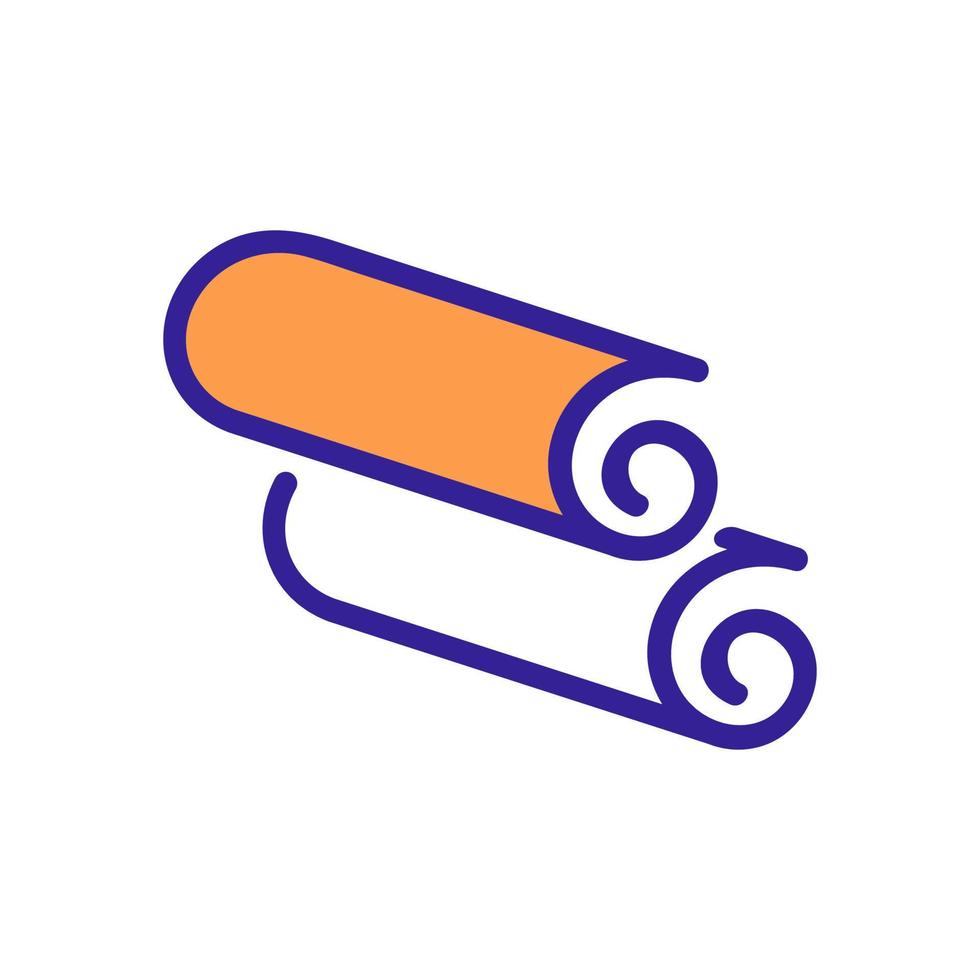 vanilla spice sticks icon vector outline illustration