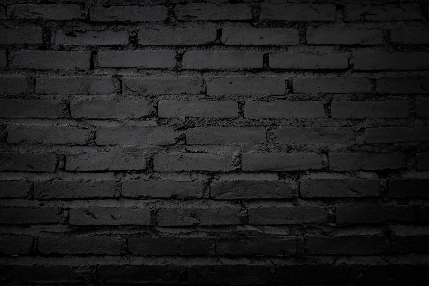 Black and Old brick wall for background. photo