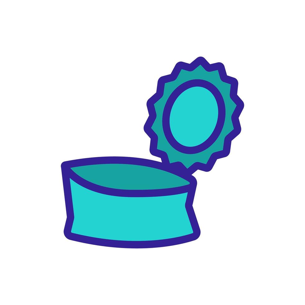 open tin can icon vector outline illustration