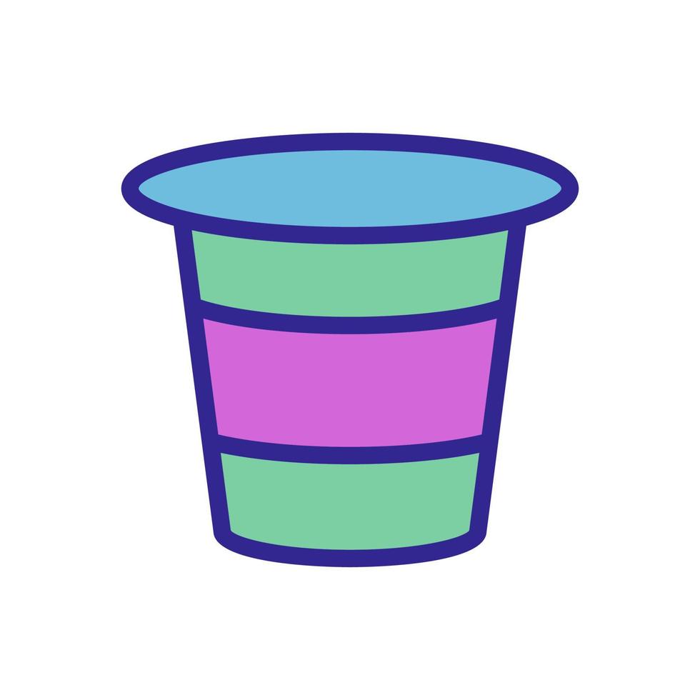 the yogurt in the Cup icon vector outline illustration 10331992 Vector