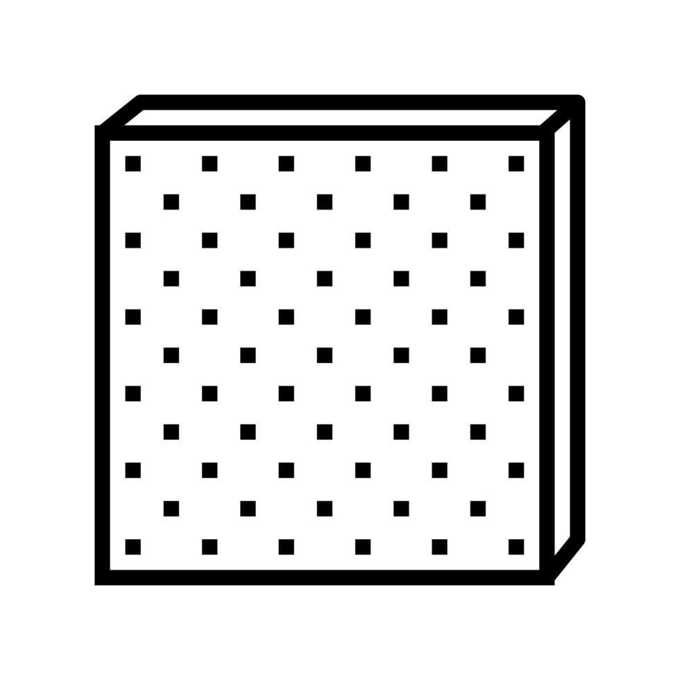 ilustración de vector de icono de línea de tableros duros
