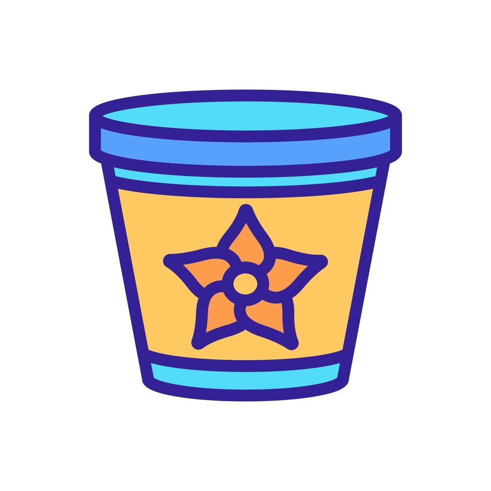 vanilla container icon vector outline illustration