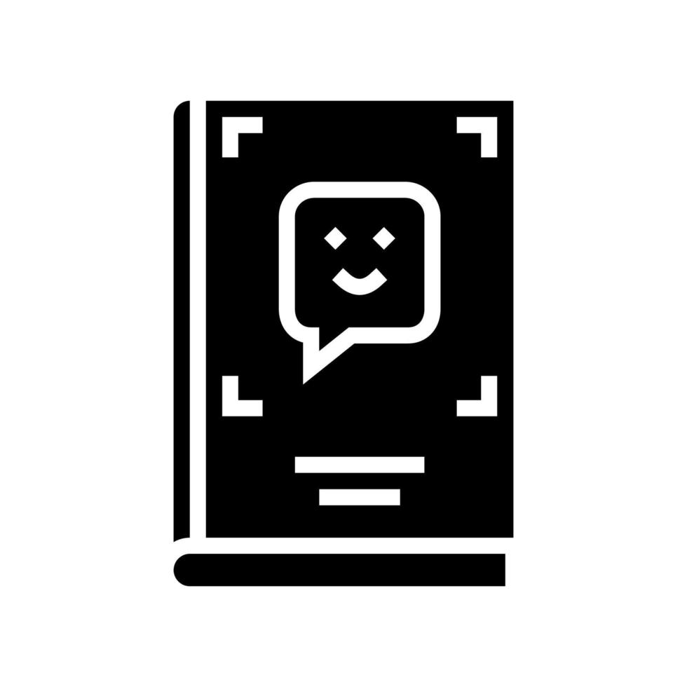 humor genre glyph icon vector illustration