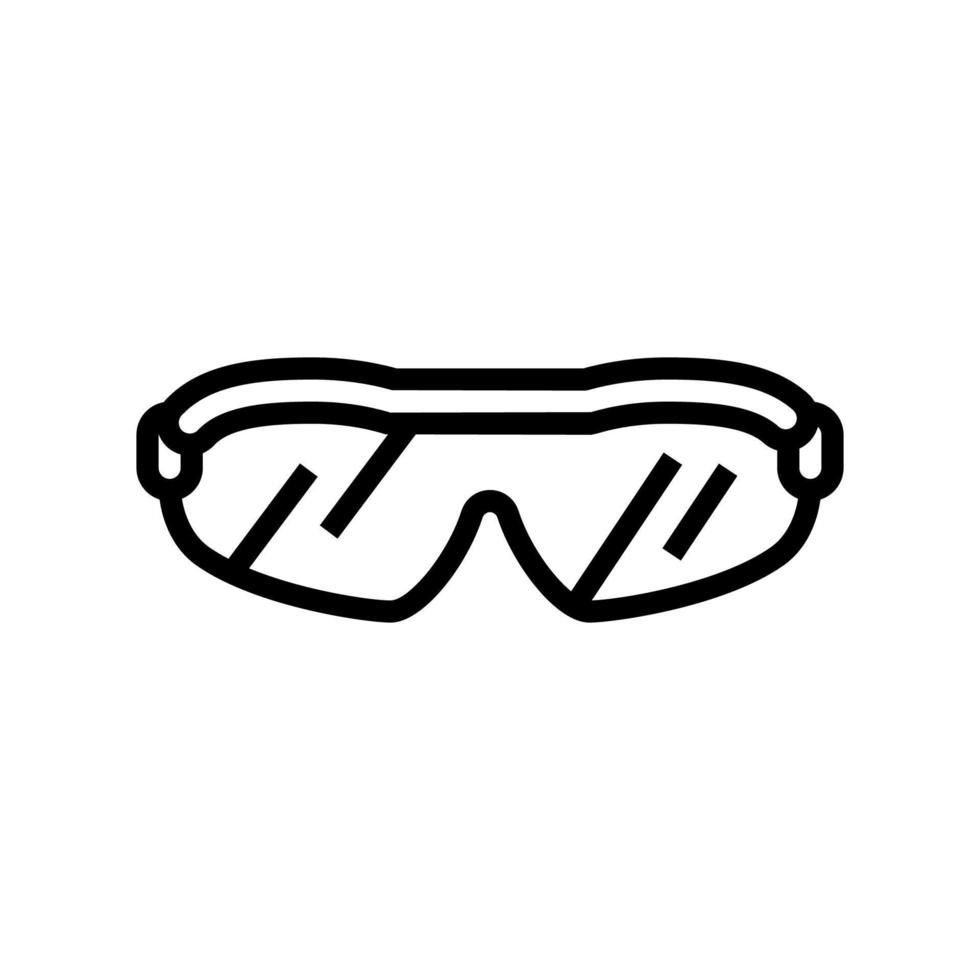 gafas de sol jugador de golf accesorio línea icono vector ilustración