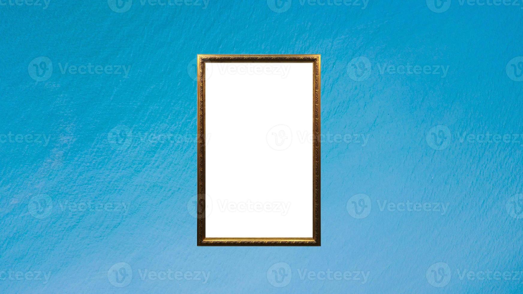 picture frame on the sea background ,empty space ,Available space for a variety of applications photo