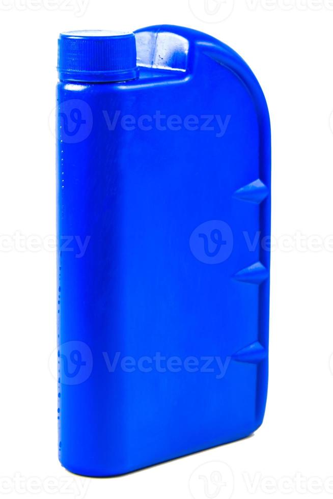 Plastic container for motor oil isolated ,Car oil bottle Clipping path photo