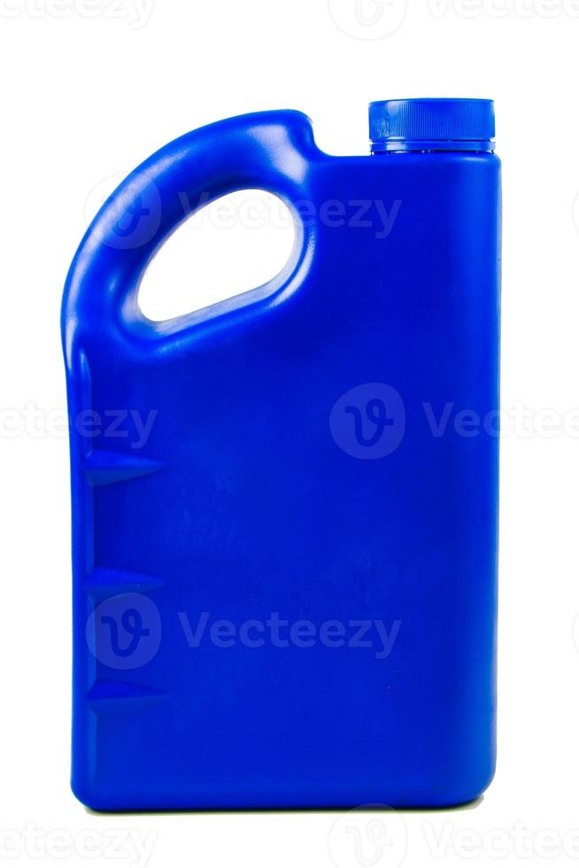 Plastic container for motor oil isolated ,Car oil bottle Clipping path photo