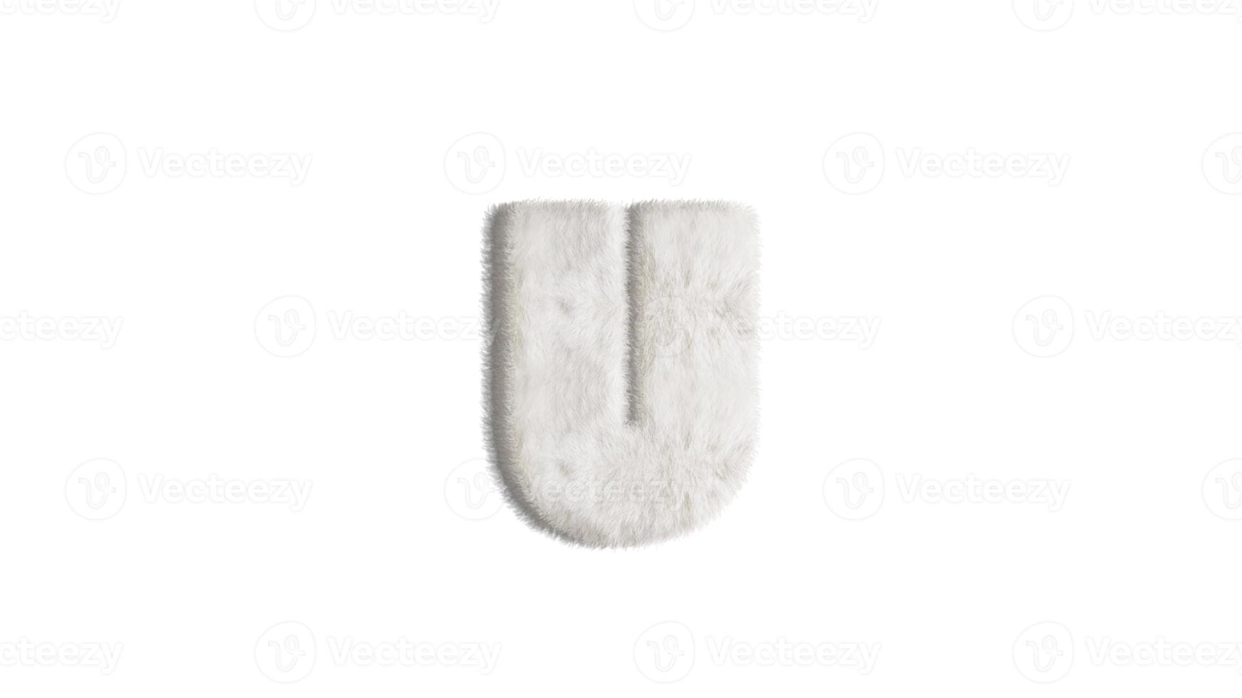 English alphabet ,design Style Fur or hair . Clipping path photo