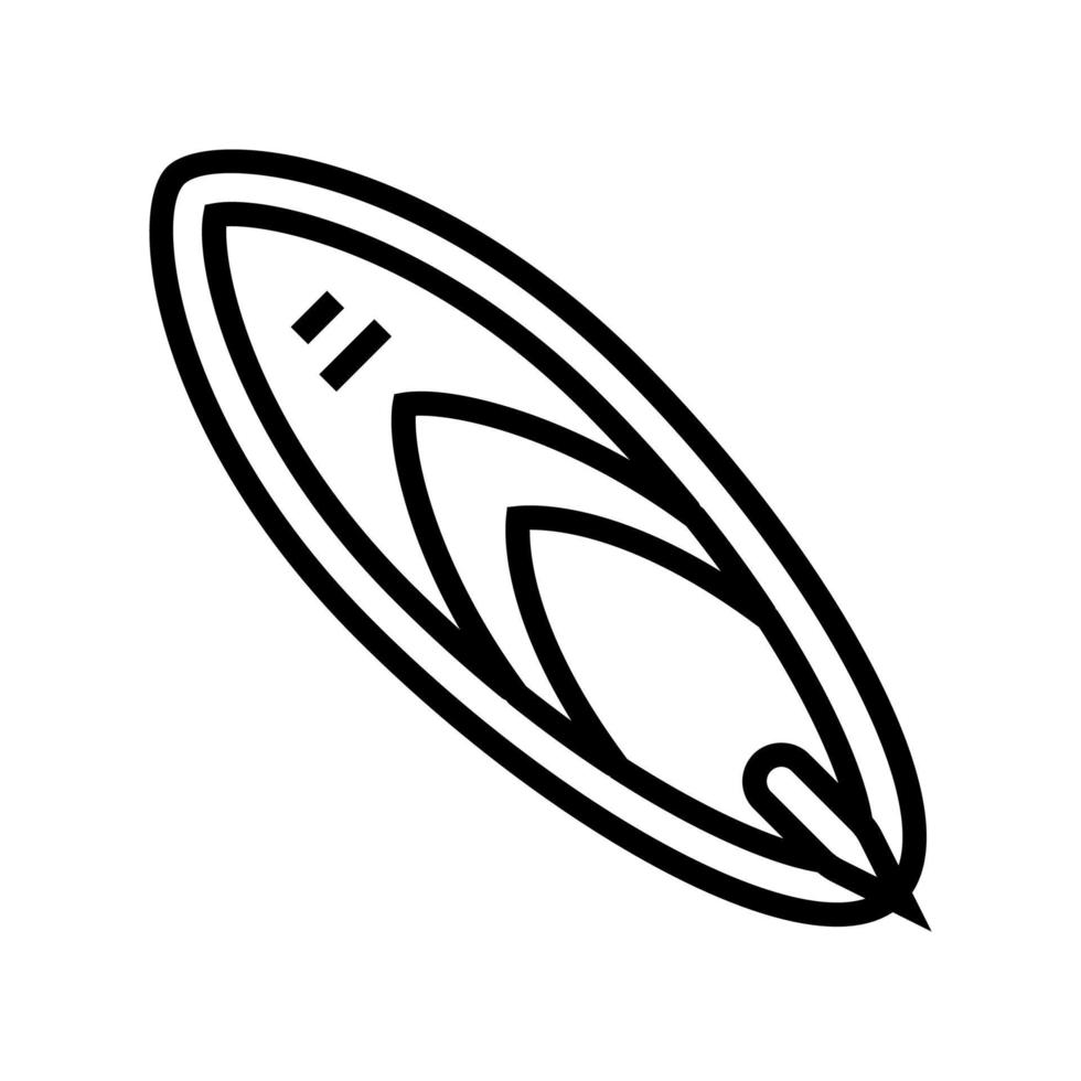 surfing summer line icon vector illustration
