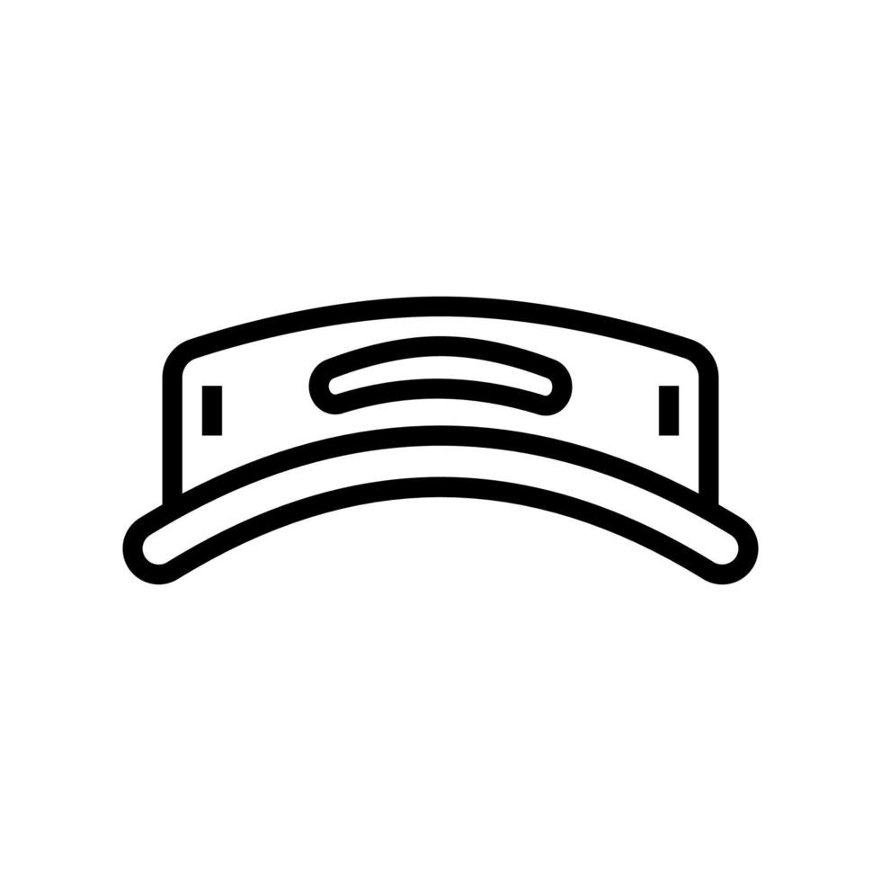 visor hat golf player line icon vector illustration