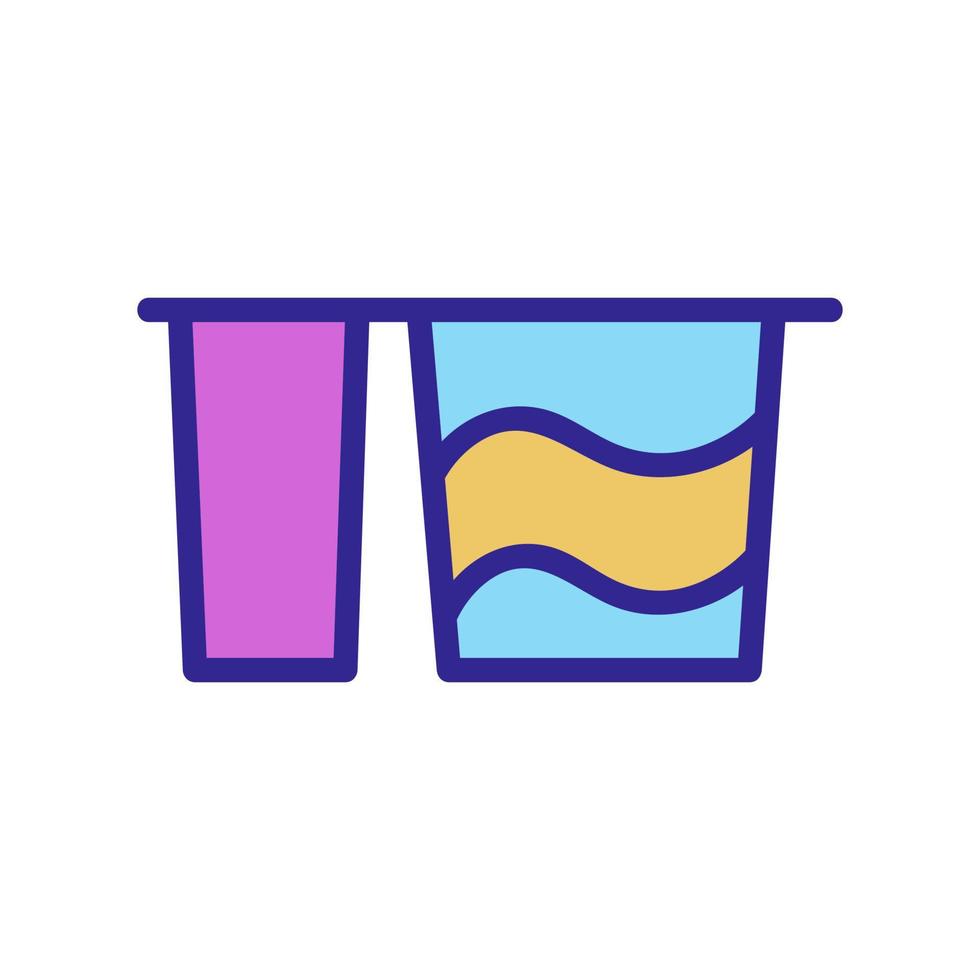 yogur con icono de mermelada ilustración de contorno vectorial vector