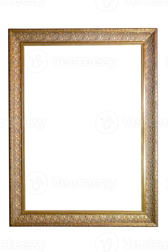 Wooden frame isolated. photo