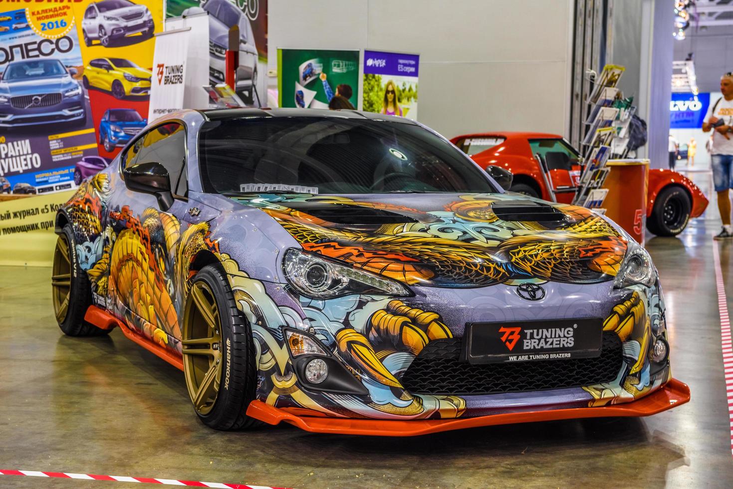 MOSCOW - AUG 2016 Toyta GT86 presented at MIAS Moscow International Automobile Salon on August 20, 2016 in Moscow, Russia photo