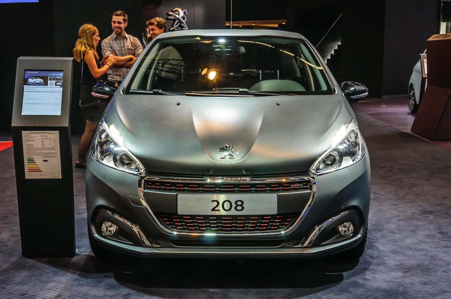 FRANKFURT - SEPT 2015 Peugeot 208 presented at IAA Internationa photo