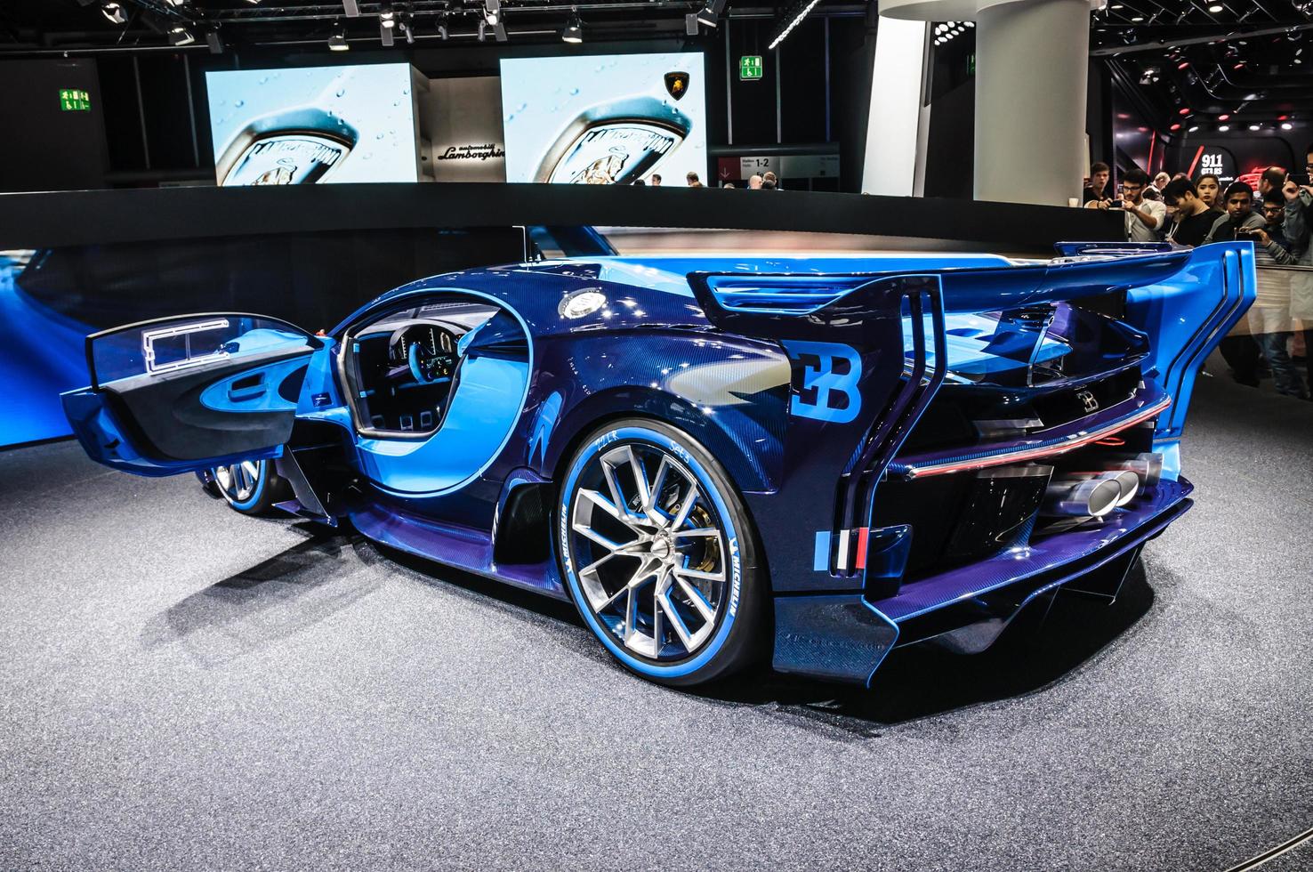 FRANKFURT - SEPT 2015 Bugatti Chiron Vision Gran Turismo presen photo
