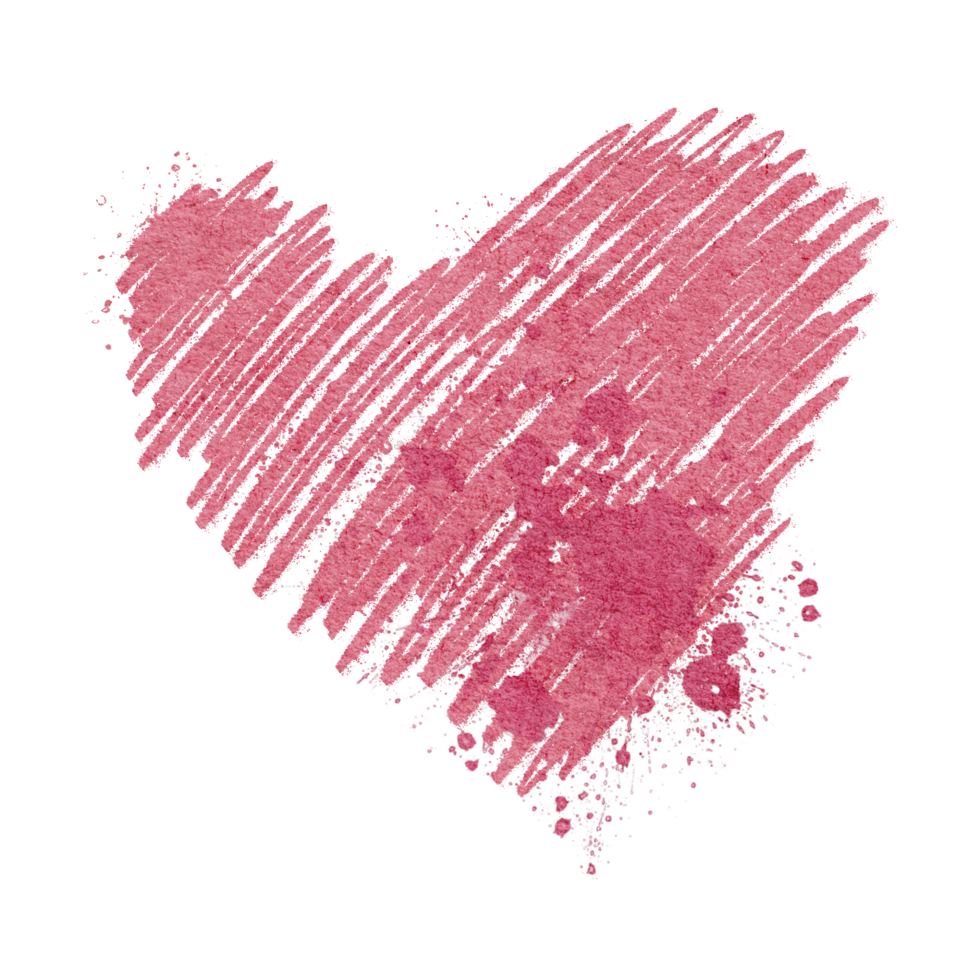 Valentine's Day Hearts hand draw png