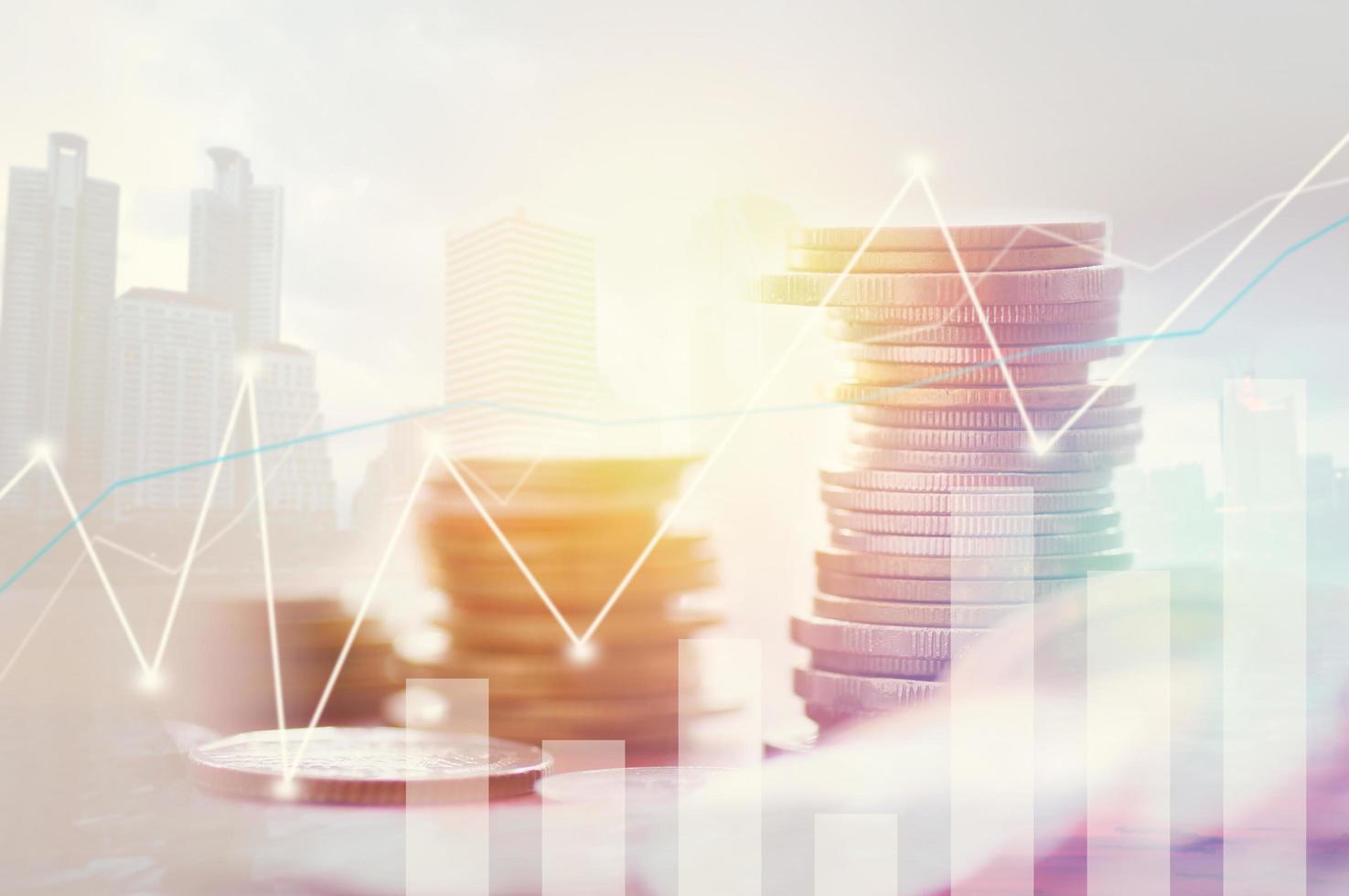 Finance, profit, capital banking and investment concept, Double