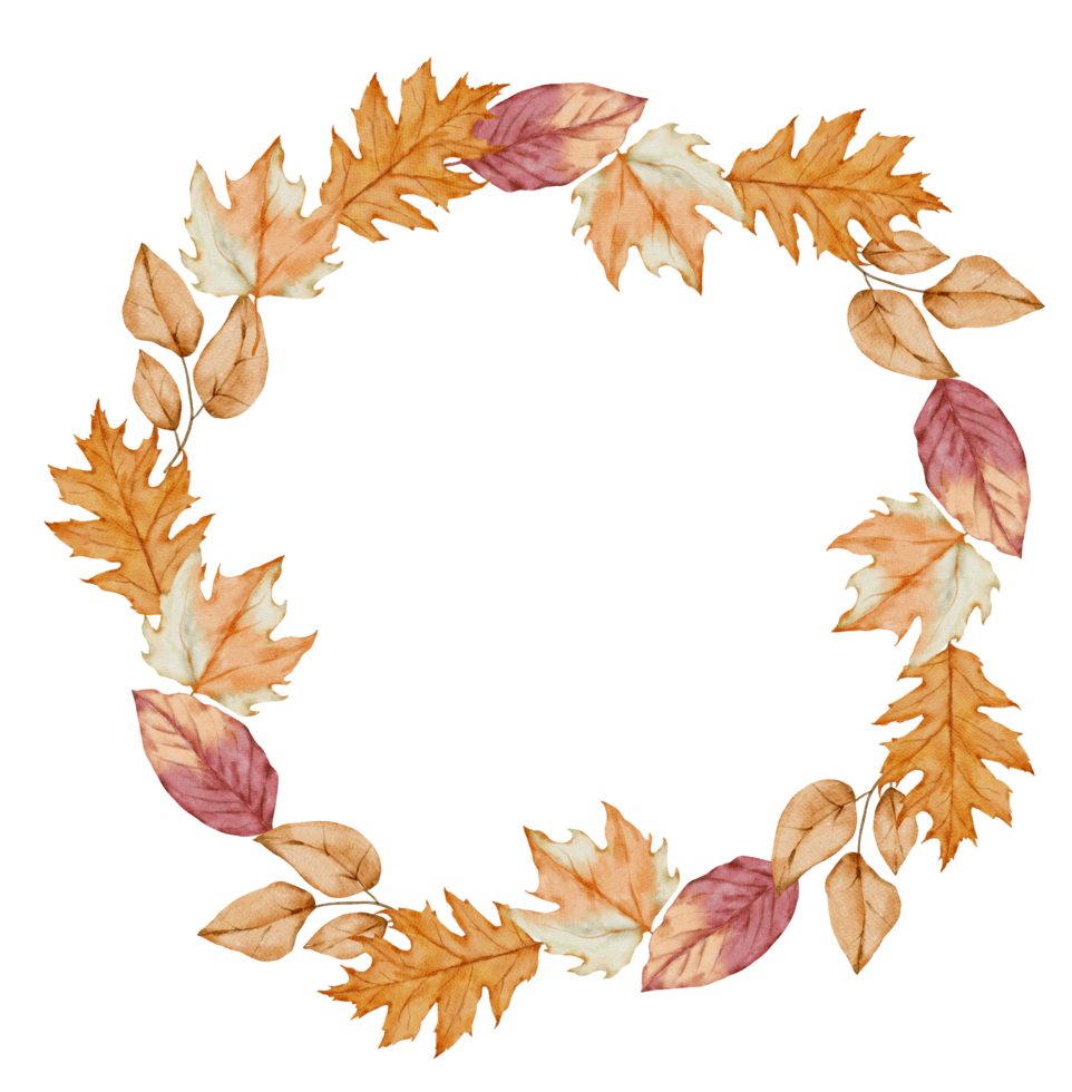 Thanksgiving hösten akvarell clipart png