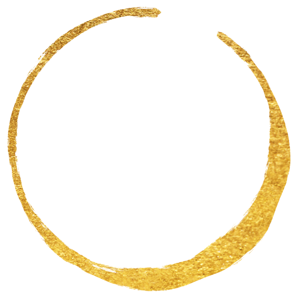 Gold circle frame texture and gradients png