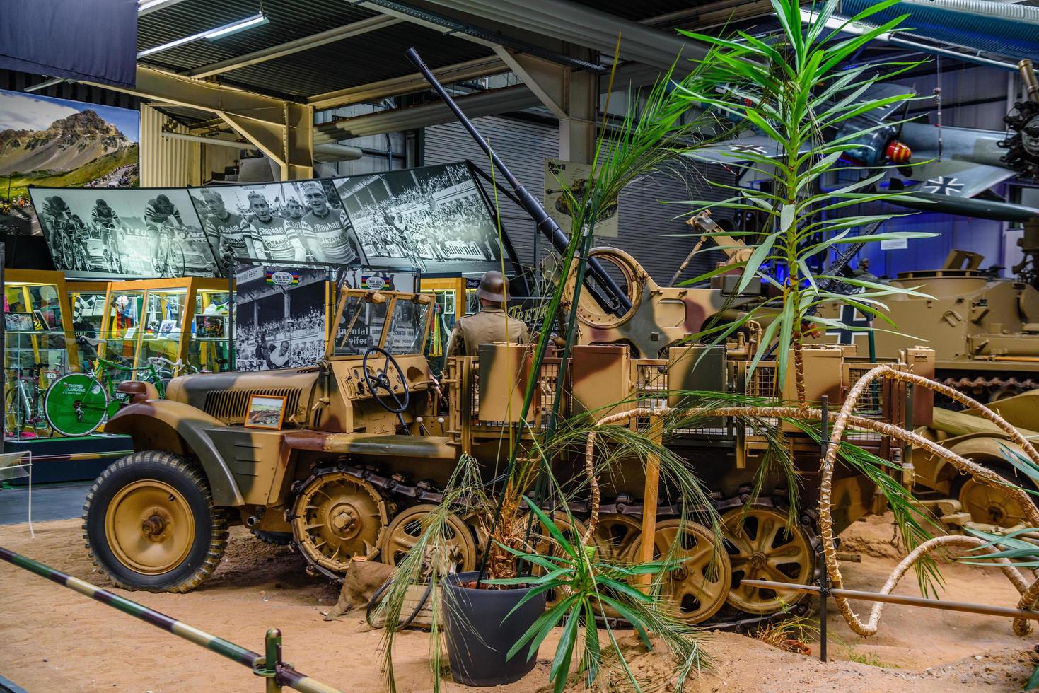 SINSHEIM, GERMANY - MAI 2022 military Demag Sd.Kfz. 10 Sonderkraftfahrzeug special motorized vehicle photo