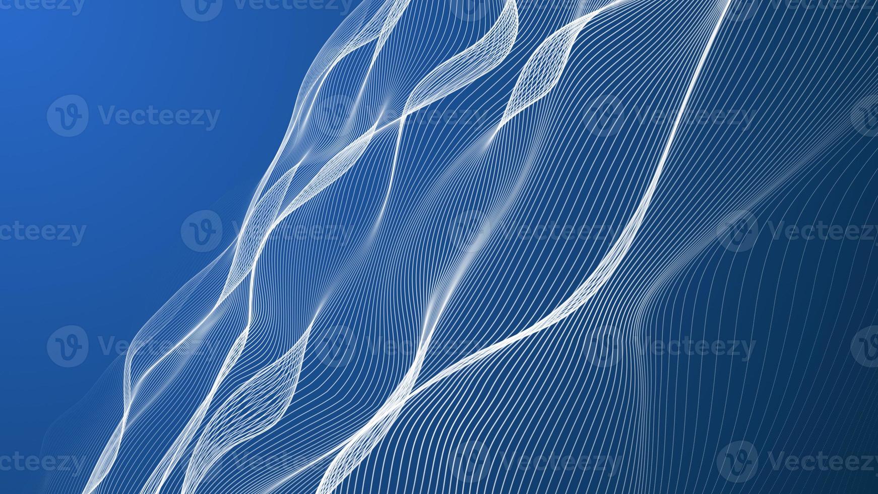 fondo de tecnología azul blanco abstracto. rejilla 3d de fondo. tecnología cibernética red tecnológica estructura metálica futurista. inteligencia artificial . gráficos de movimiento de fondo de seguridad cibernética. foto