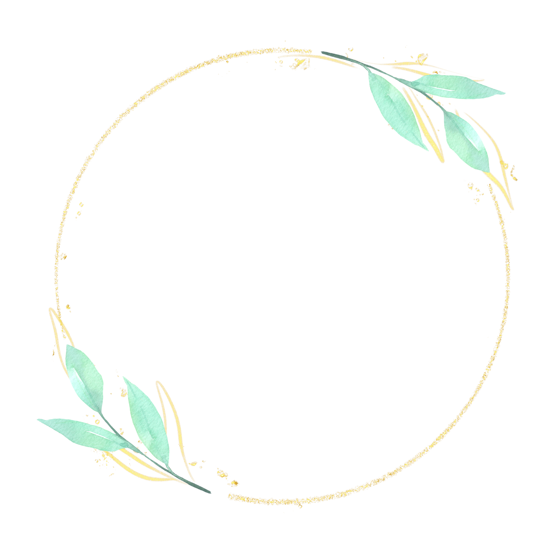 Leaf wreath watercolor 10335915 PNG
